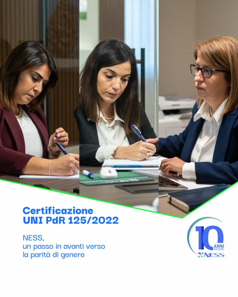 Ness SpA ottiene la certificazione UNI PdR 125/2022 per la parità di genere